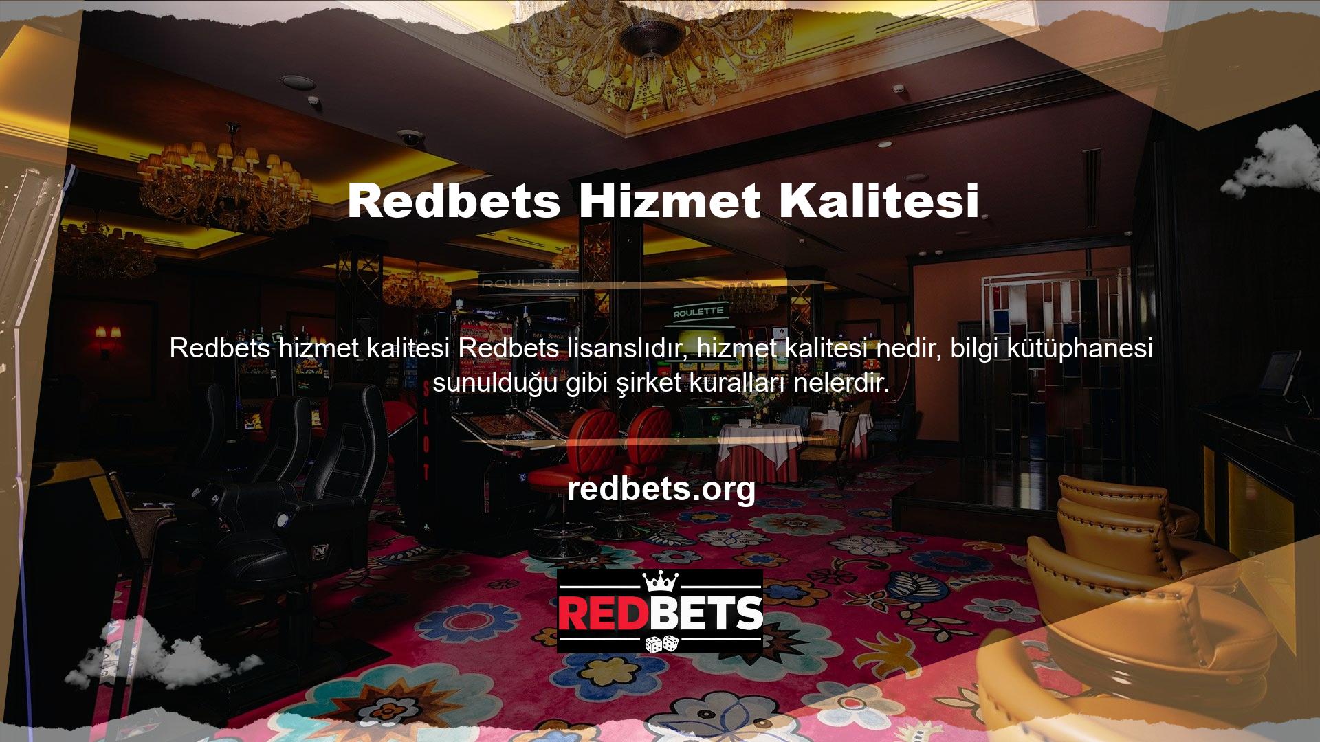 Web sitesinde sunulan Redbets, Şirket ve Site ile ilgili tüm ayrıntılar sorumlu bahis, gizlilik bildirimi ve sorumlu bahis bölümlerinde sunulmaktadır